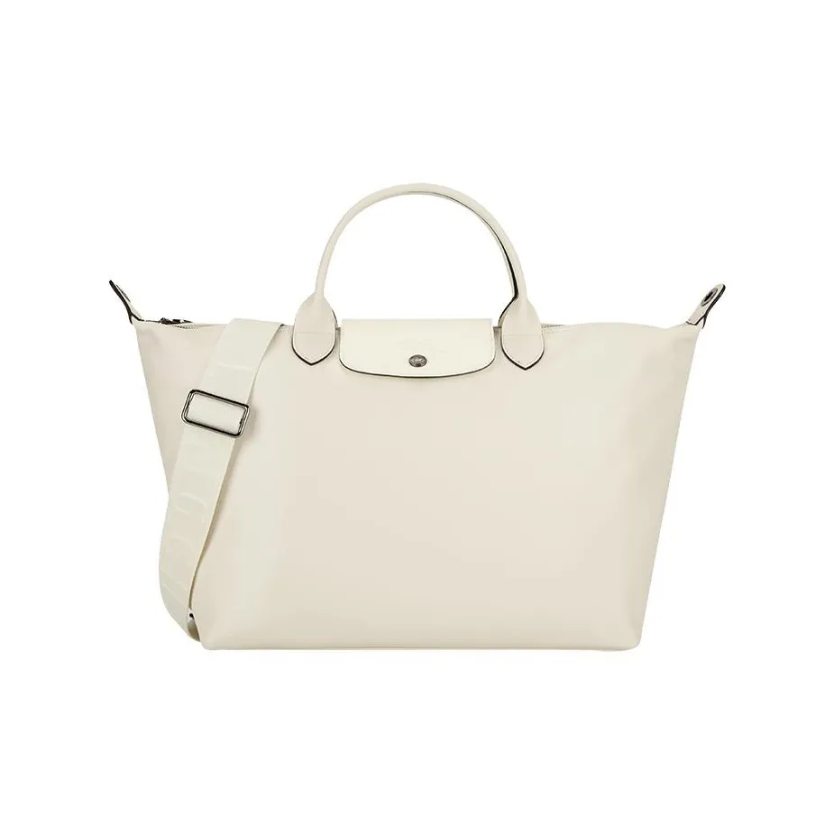 LONGCHAMP Le Pliage Xtra Cow Leather Dumpling Bag, Shoulder Bag, Crossbody Bag, Handbag Medium Size Women's Linen