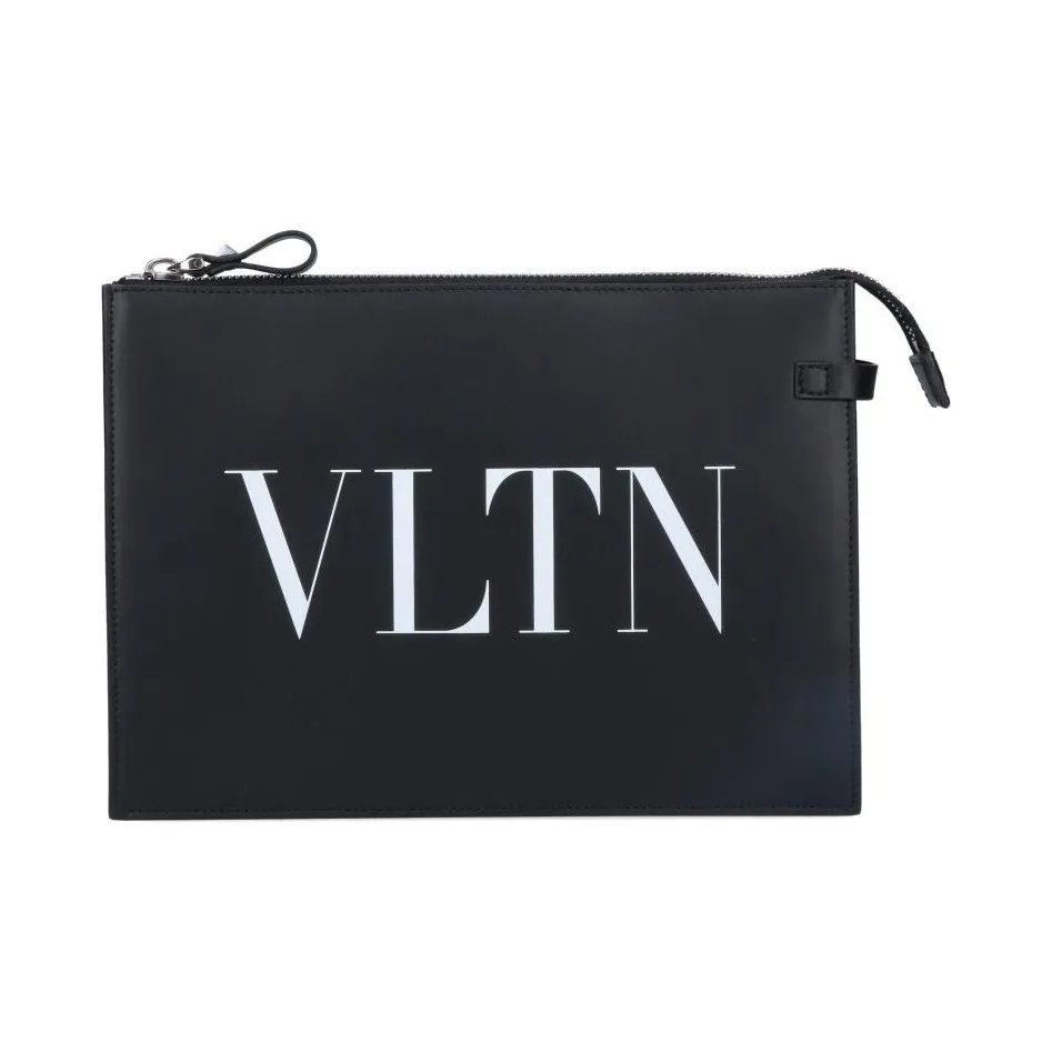 Valentino Vltn Printed Small Clutch Bag
