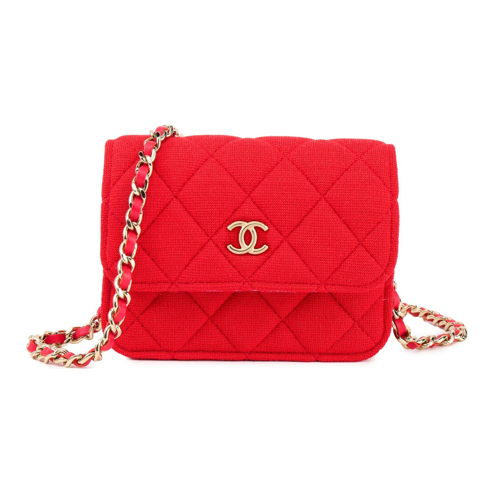 大人気♡スマホが入るミニバッグ 25S【CHANEL】レッド 25P 可愛いチャーム♪】CHANEL フラップウォレット ラム pink