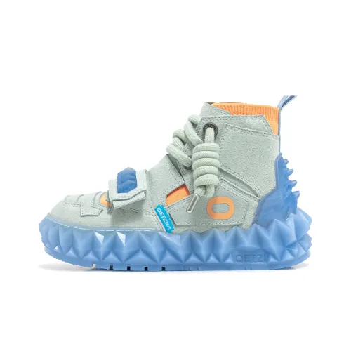 OETZI Кроссовки для скейтбординга High Top Зеленые Унисекс