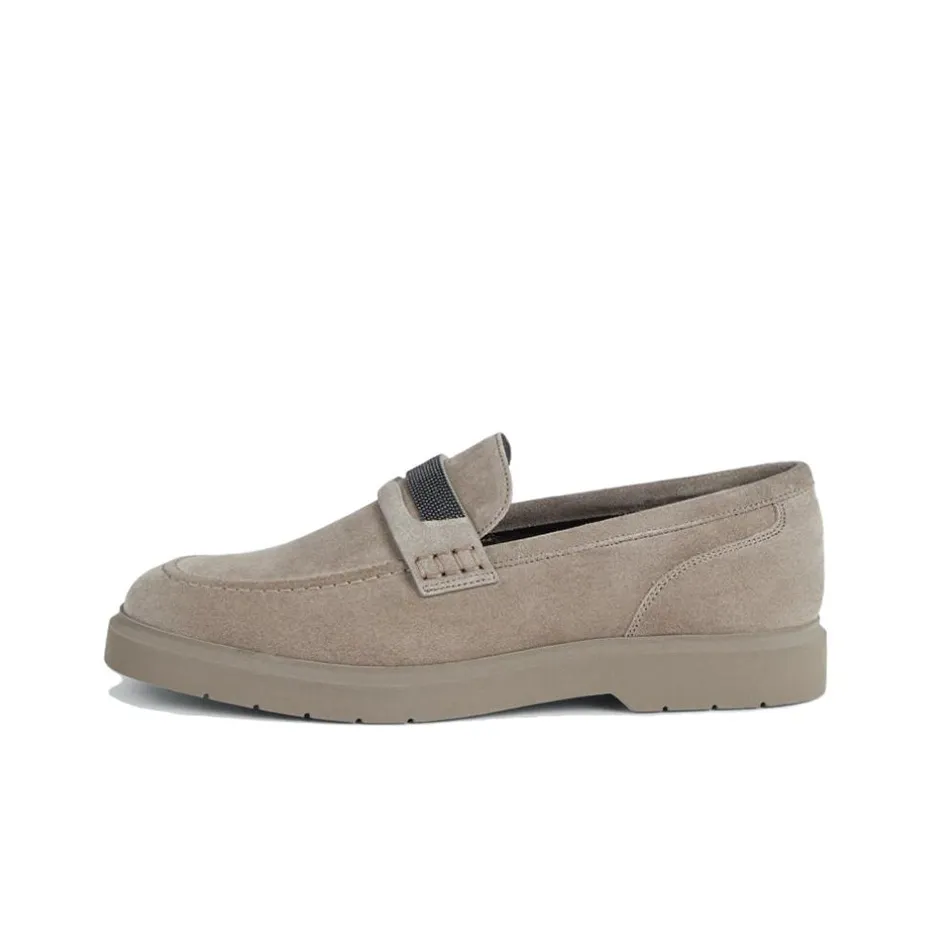 Brunello Cucinelli Embellished Almond Toe Loafers Women's
