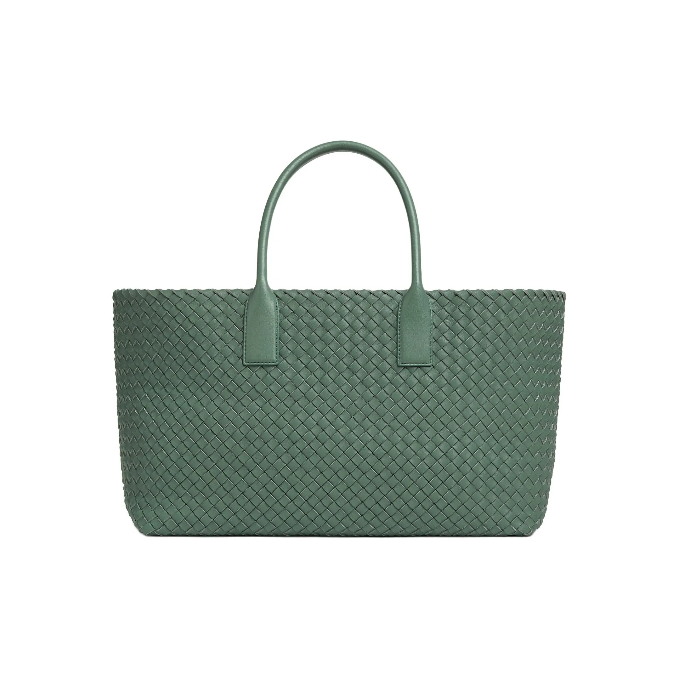 Bottega Veneta Lambskin Tote Bag, Shopping Bag, Shoulder Bag, Handbag Medium Size Women's Aloe Vera Color