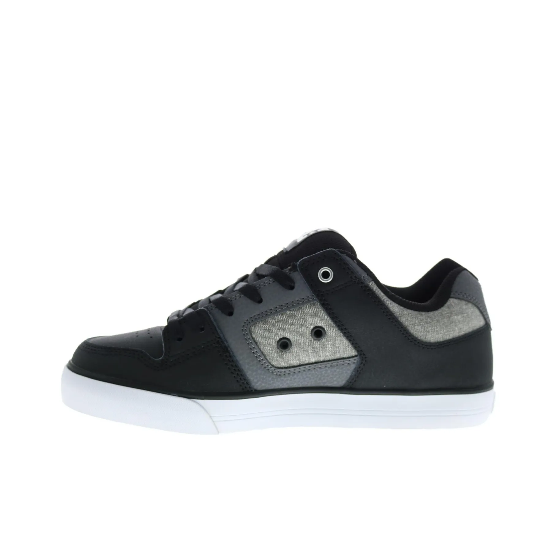 DC Shoes Shock Absorbers Slip Resistant Abrasion Resistant Low top Casual Shoes Men's Black Gray