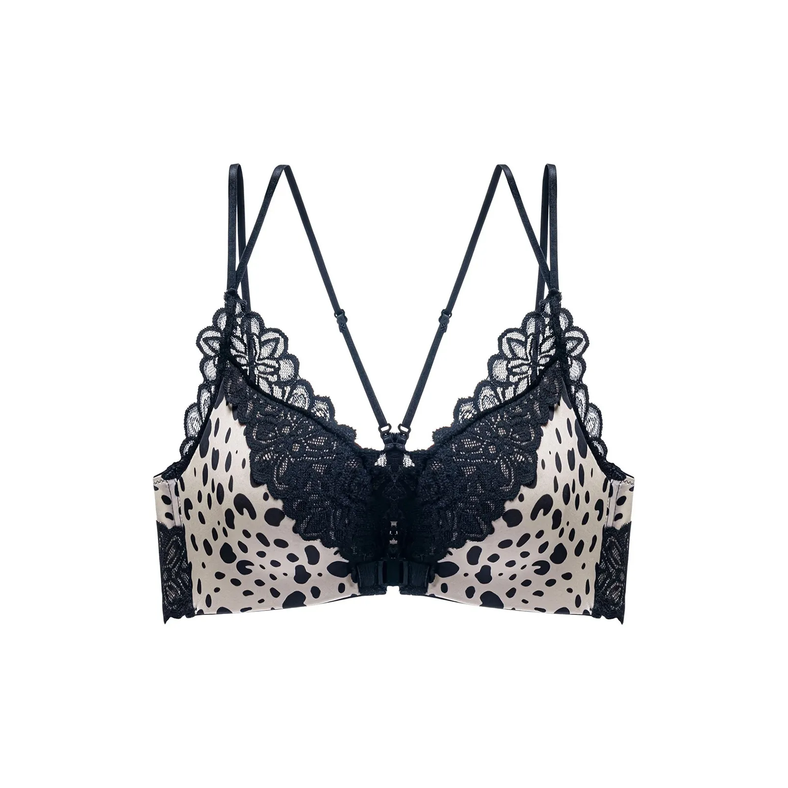 Бюстгальтер Flowers in water женский с леопардовым принтом