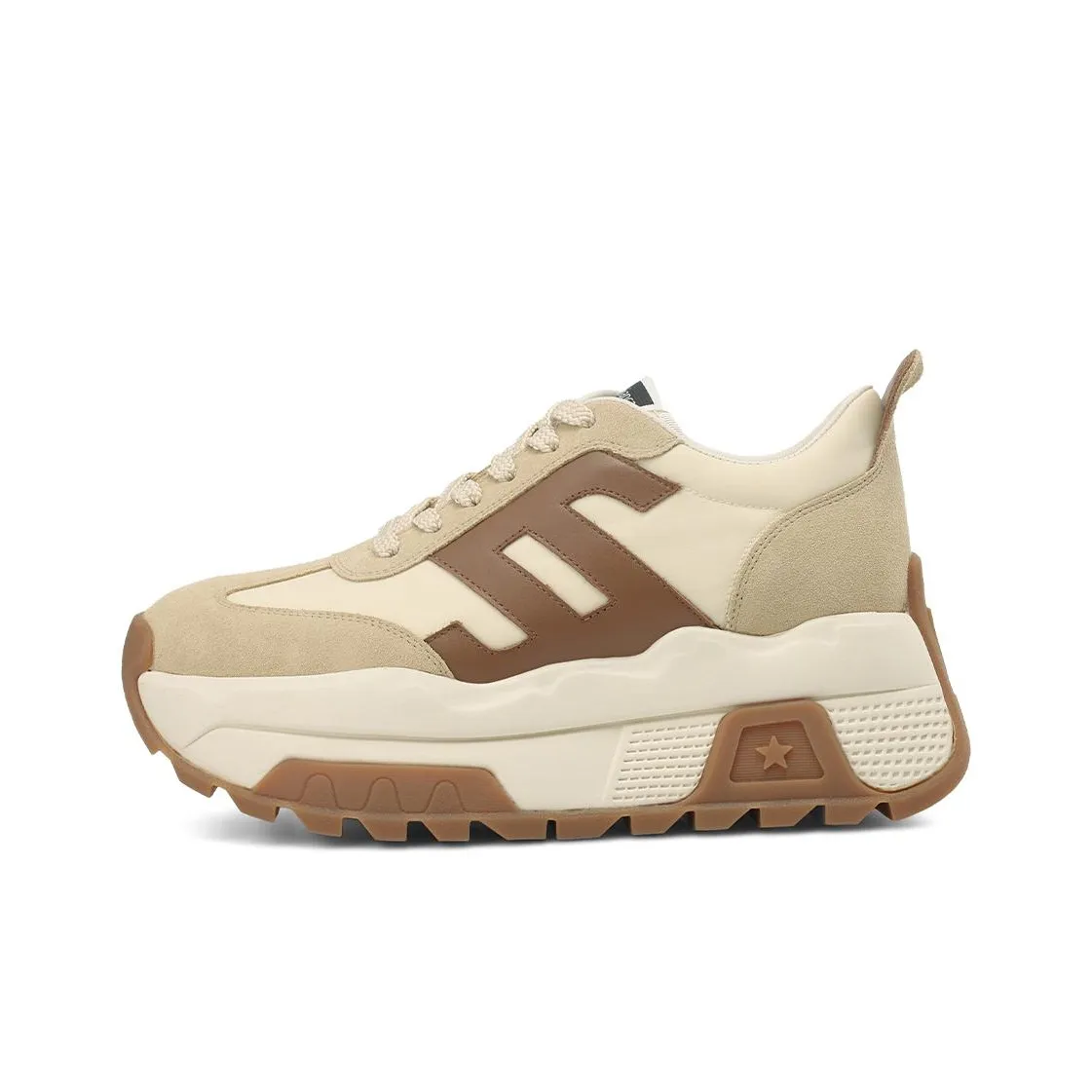 Rosa Bianca массивные кроссовки Low Top Абрикос Кофейный Женские