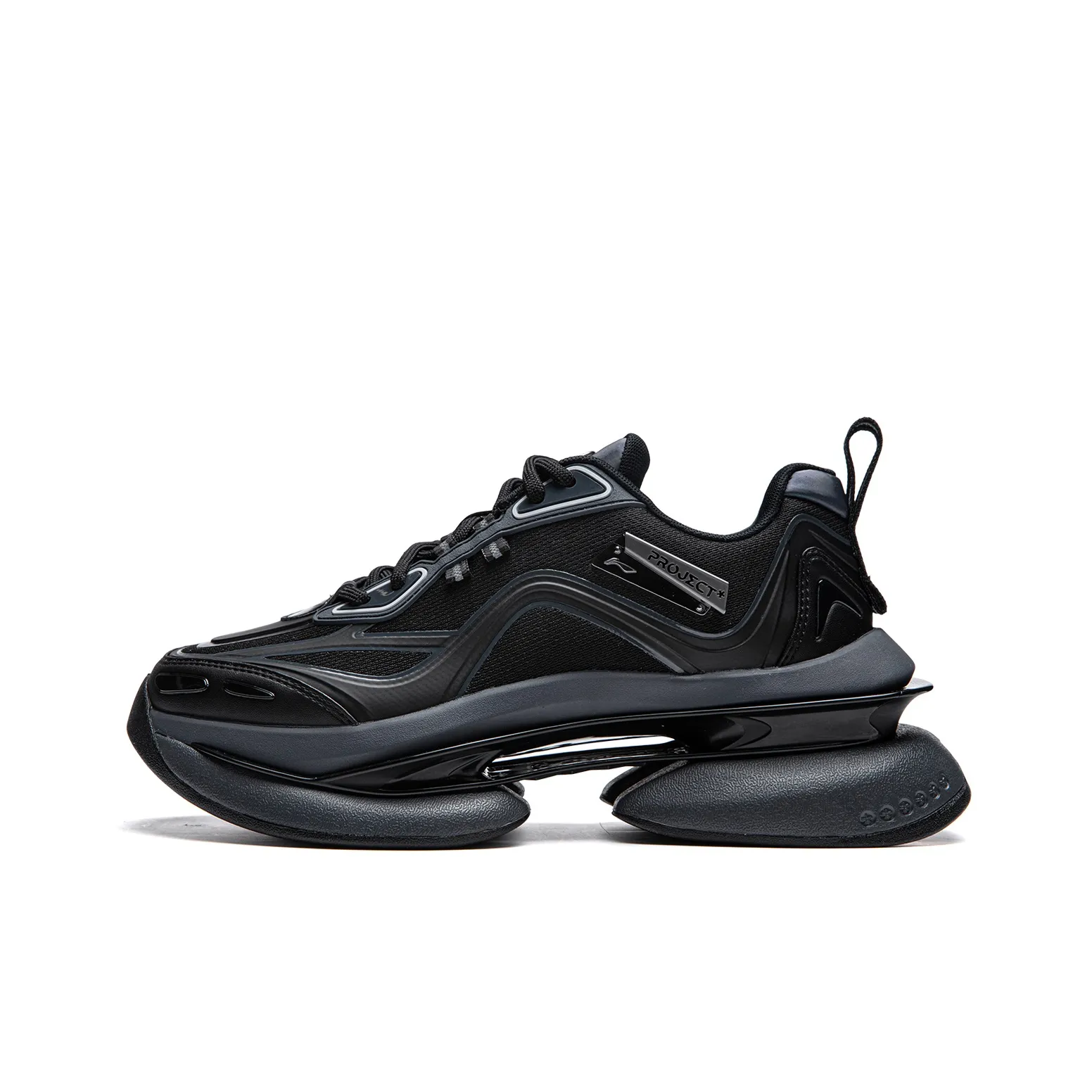 LINING Project* Elliptic Azure Низкий Топ Casual Женский Черный