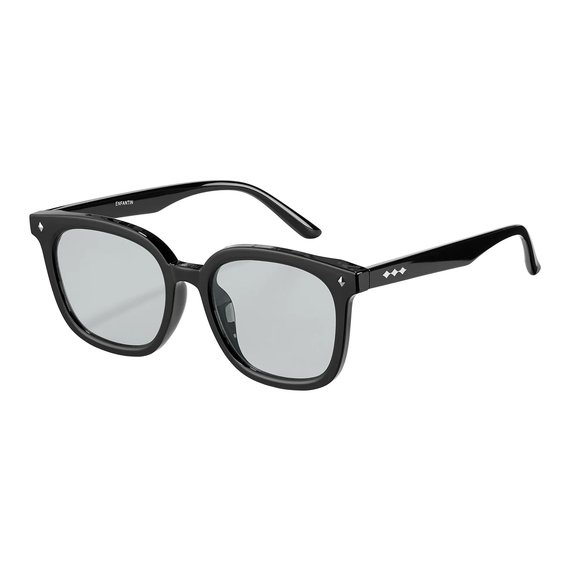 ENFANTIN Квадратные Солнцезащитные Очки Унисекс Чайный Коричневый