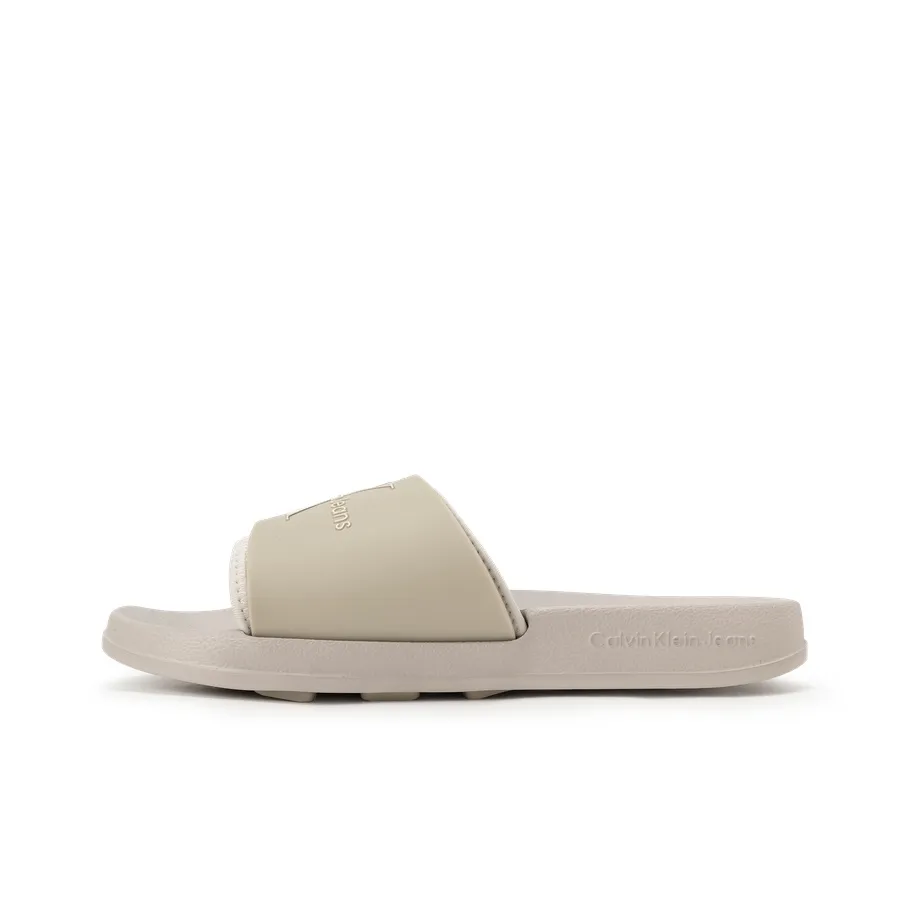 Calvin Klein Jeans Logo-embossed Layered Slides
