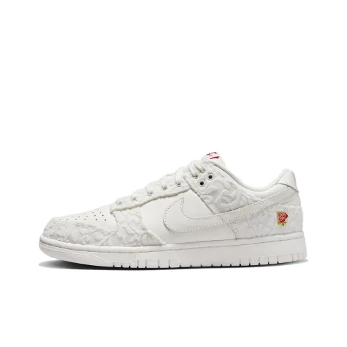 NIKE Dunk Кроссовки для скейтбординга Низкие Белые Женские