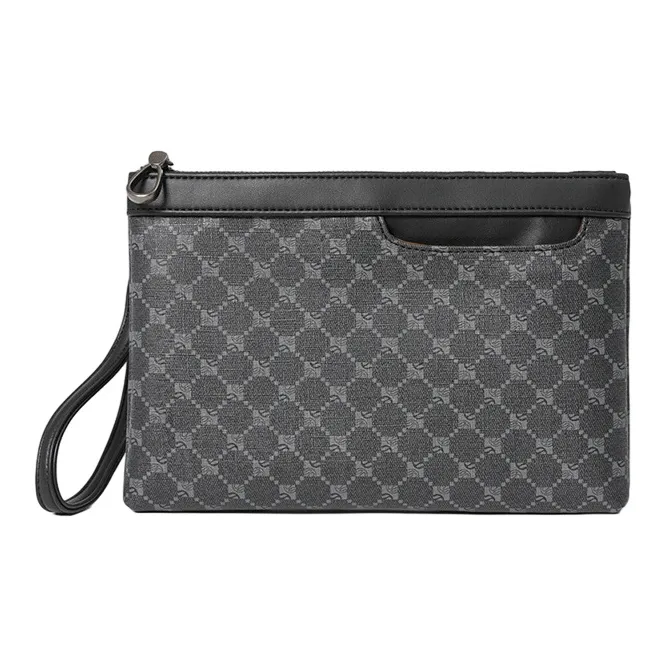 ALNI BITTON Клатч из искусственной кожи, сумка на запястье, обычный дизайн, мужской, черный цвет