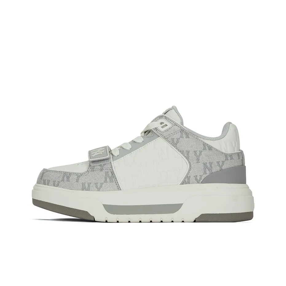 MLB Chunky Liner Low Top Skateboard Shoes Unisex Light Gray