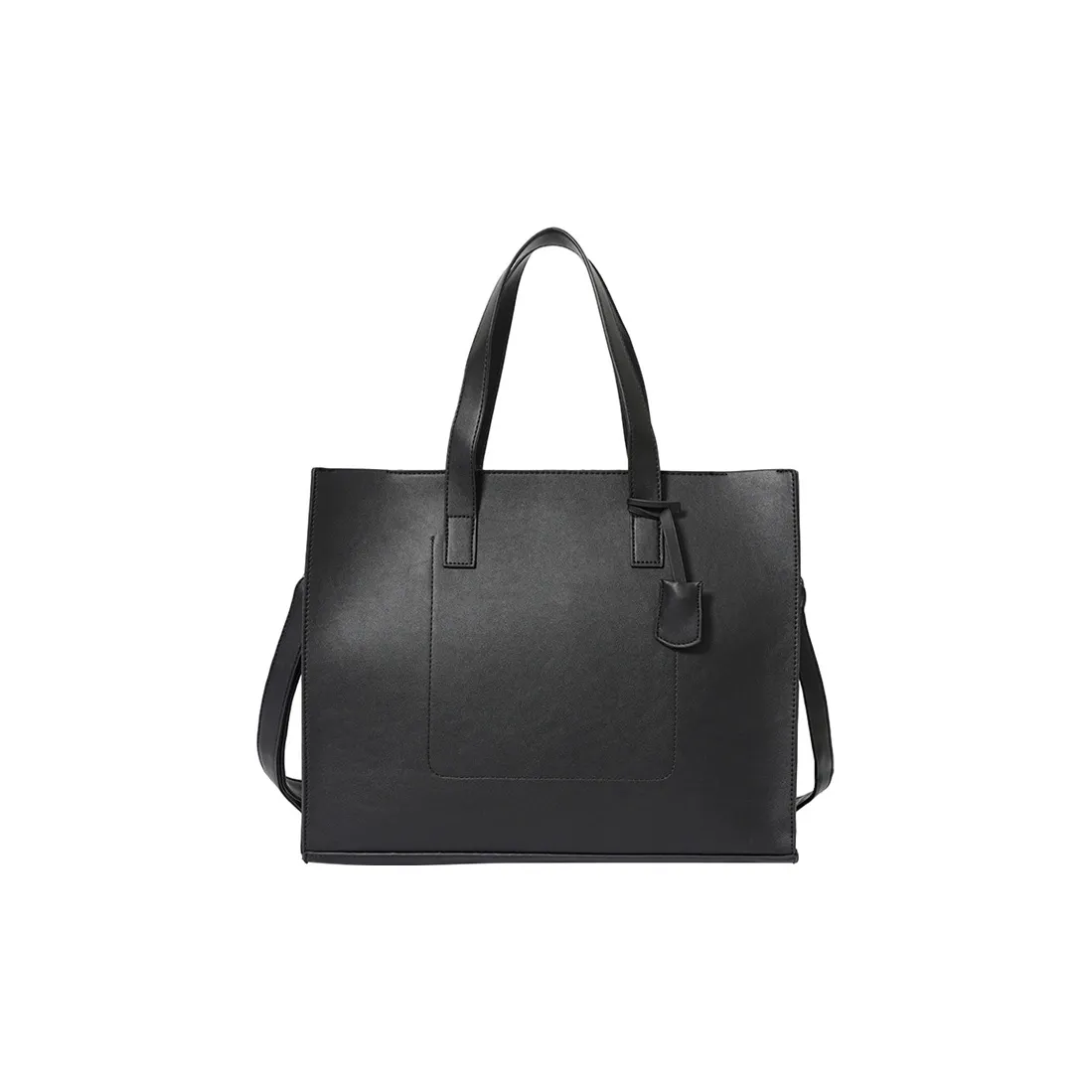 ALNI BITTON PU Handbag Shoulder Bag Crossbody Bag Regular Men's Black/Matte Gray/Textured Black/Plaid