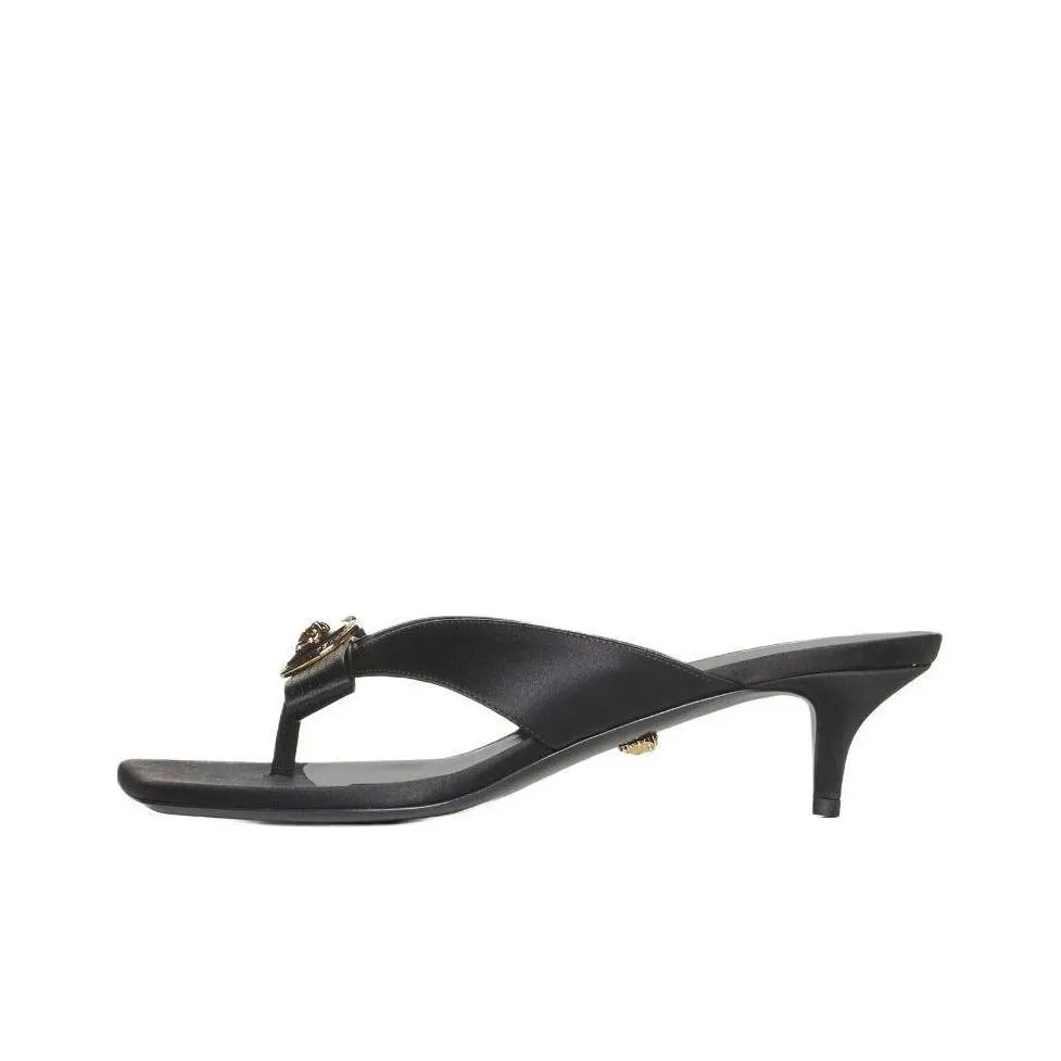VERSACE Bow Detailed Heeled Sandals Women's