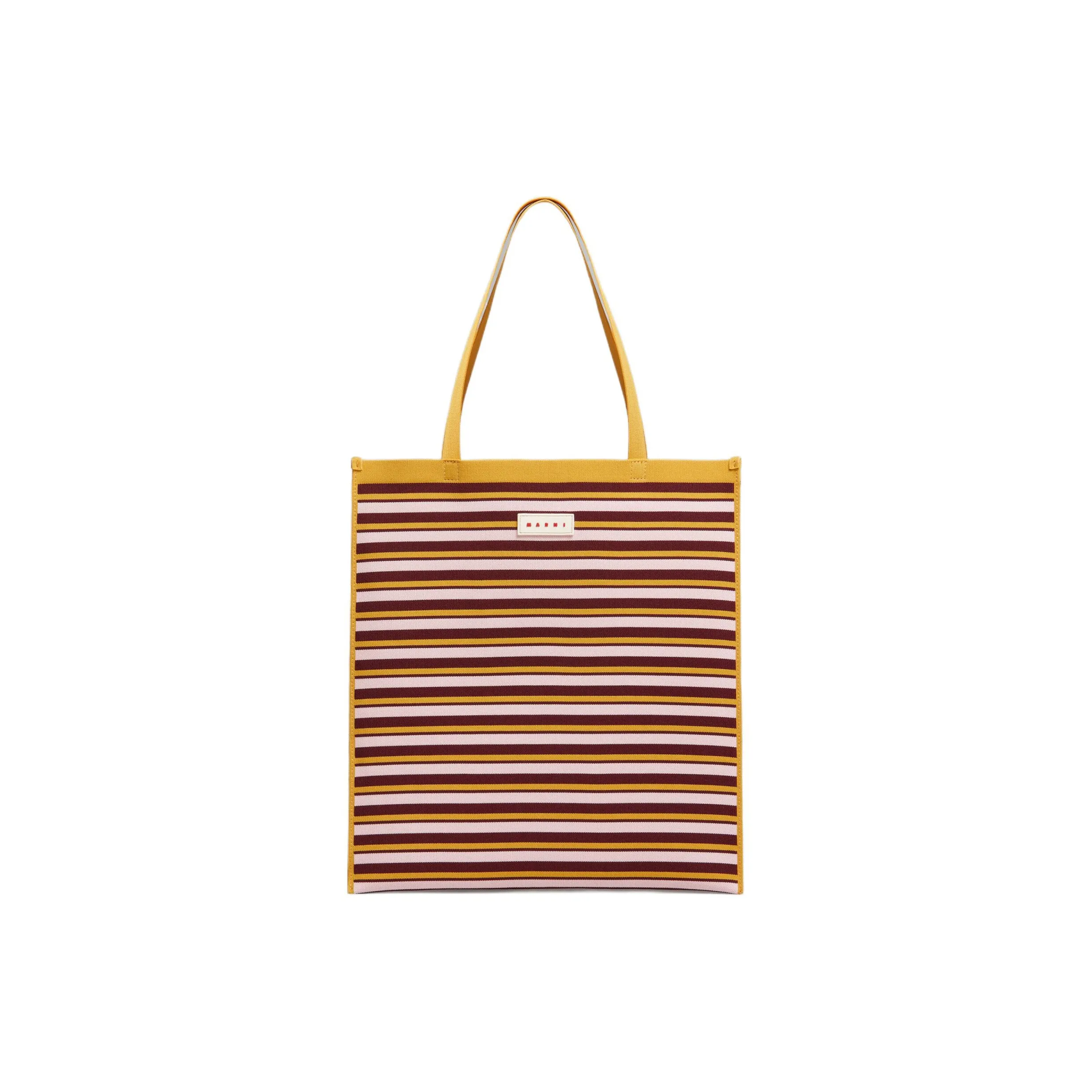 MARNI Полиэстер Тоут Сумка Сумка для покупок Сумка через плечо Сумка Женская Светло-оранжевый Бургунди Розовый