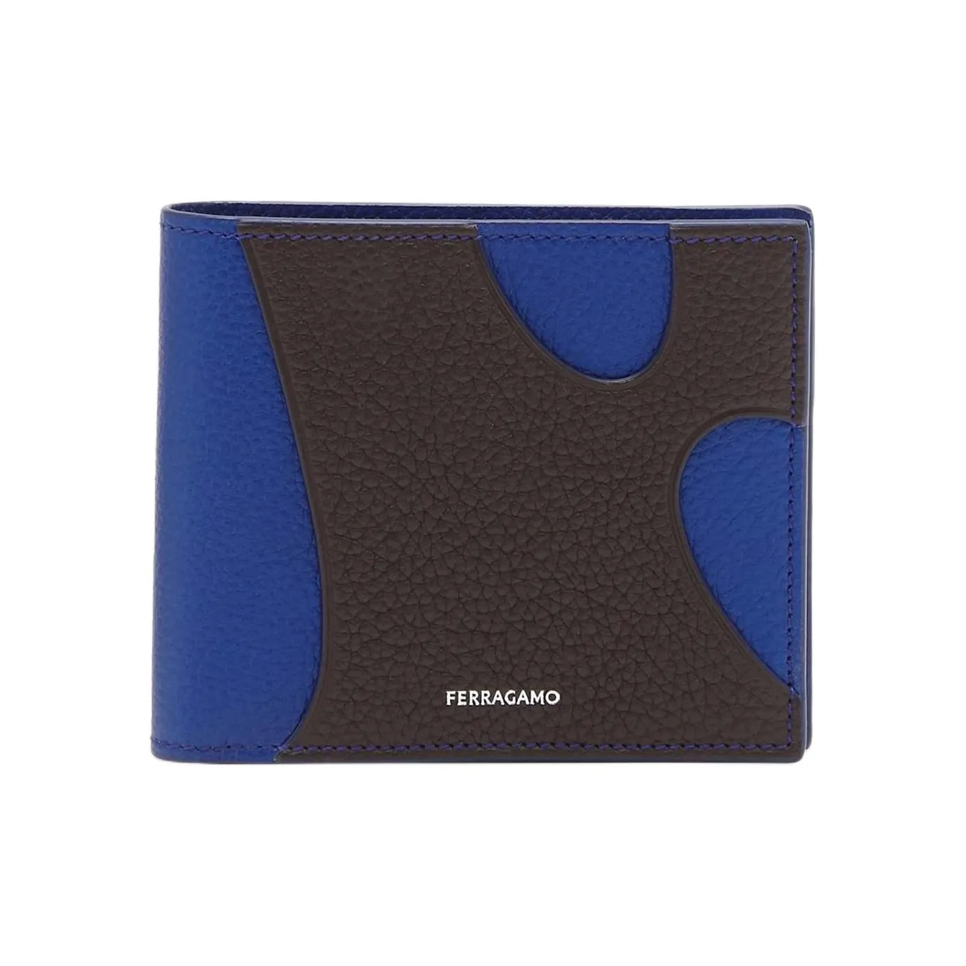 Ferragamo Телячья кожа Кошелек Мужской Лазурный камень