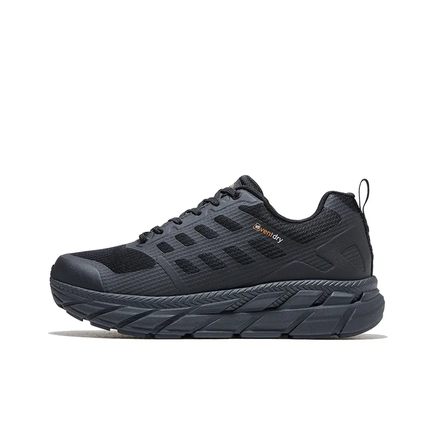 HOT POTATO Cushioned Wear-Resistant Water-Resistant Lightweight Running Shoes Unisex Black