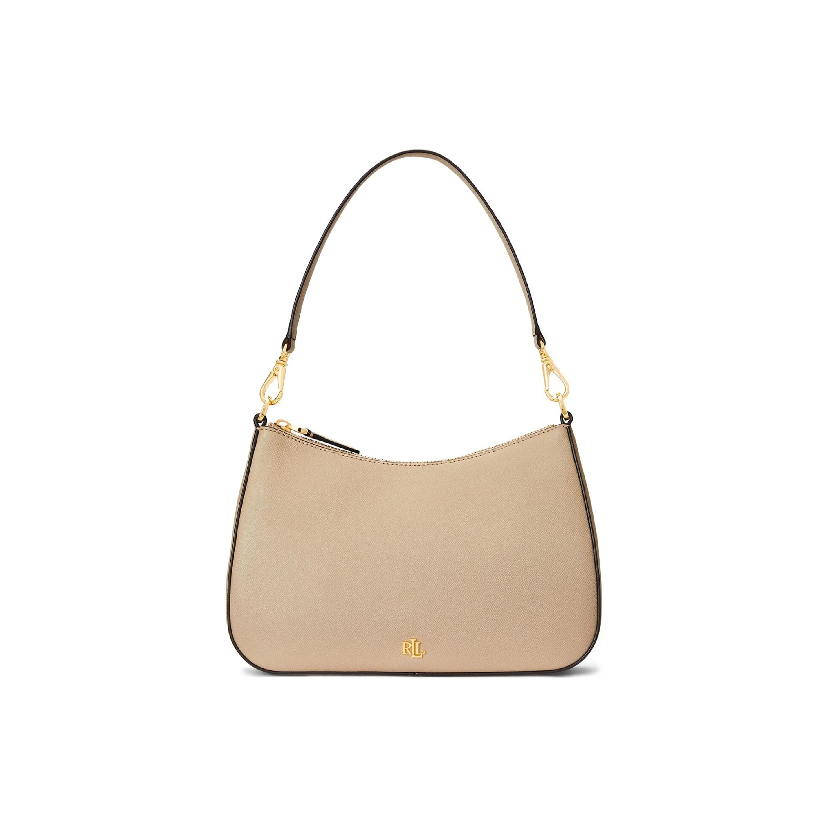 Polo Ralph Lauren Cow Leather Crossbody Bag, Shoulder Bag Women's Birch Brown