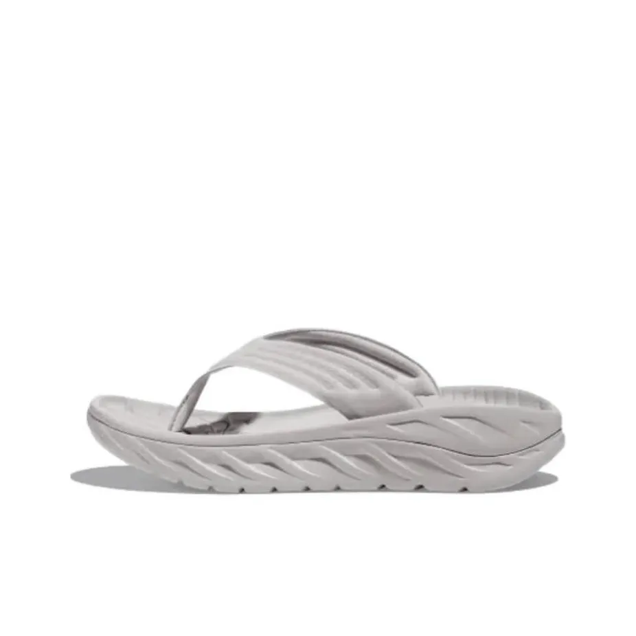 HOKA ONE ONE Ora Recovery Flip Lunar Rock White