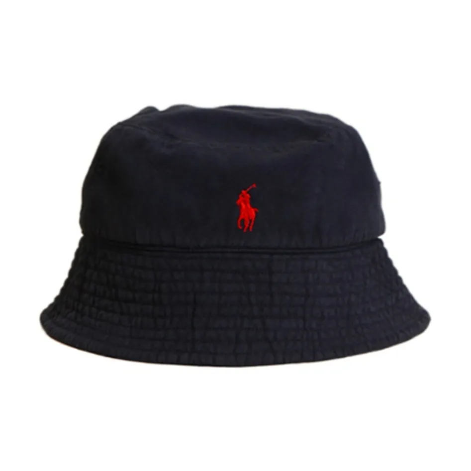Polo Ralph Lauren Linen Bucket Hats Women's Blue