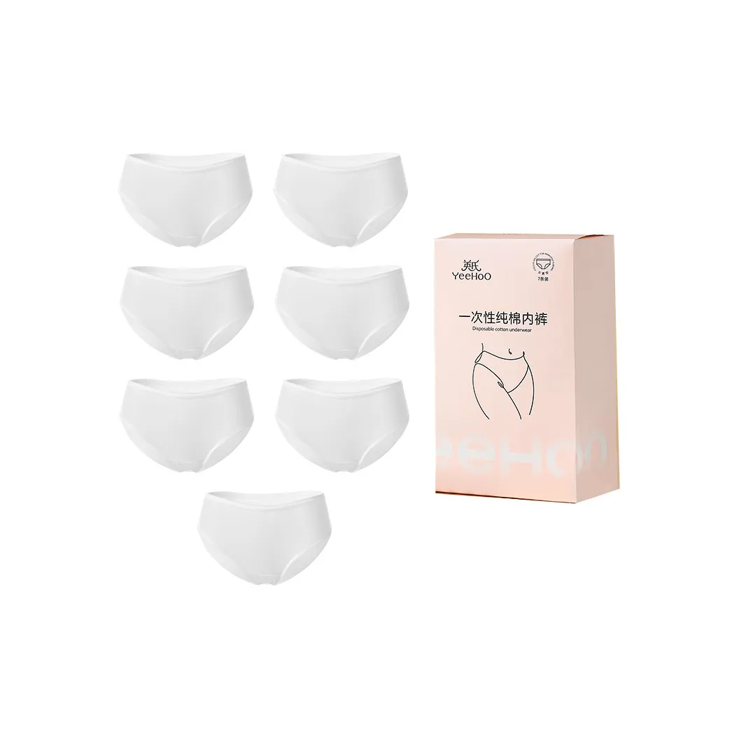 YeeHoO Одноразовое белье Женское 7 шт Белый