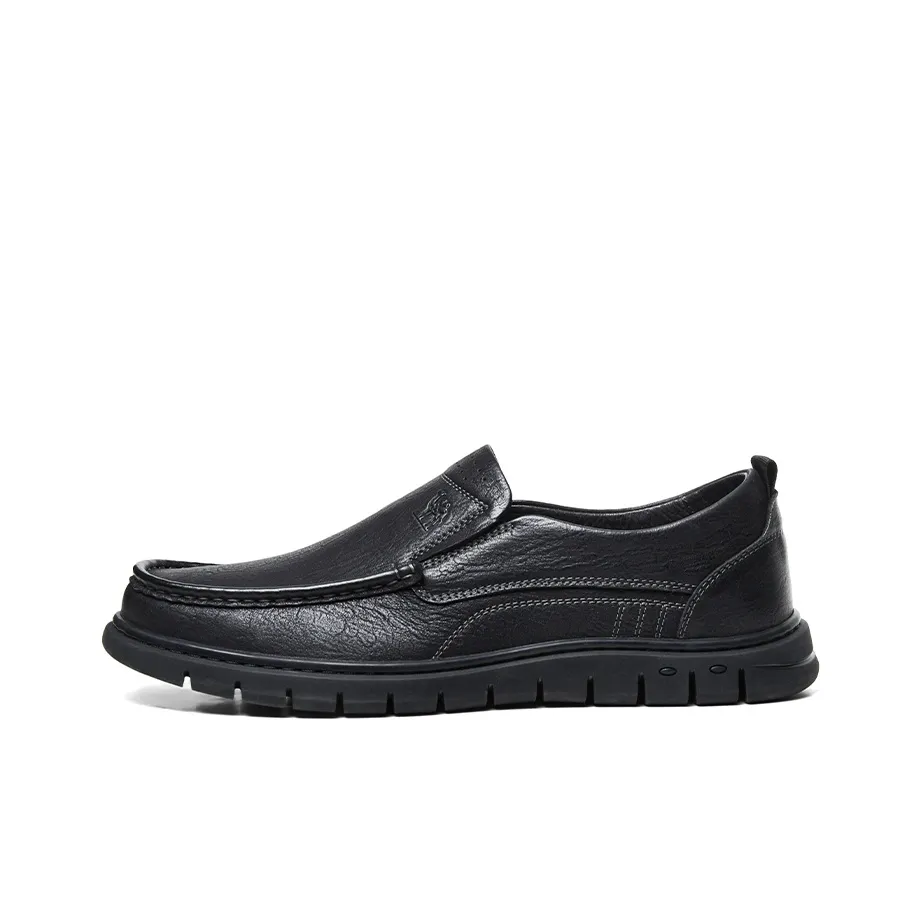 CAMEL Dress Shoes Men's Low Top Black/Brown