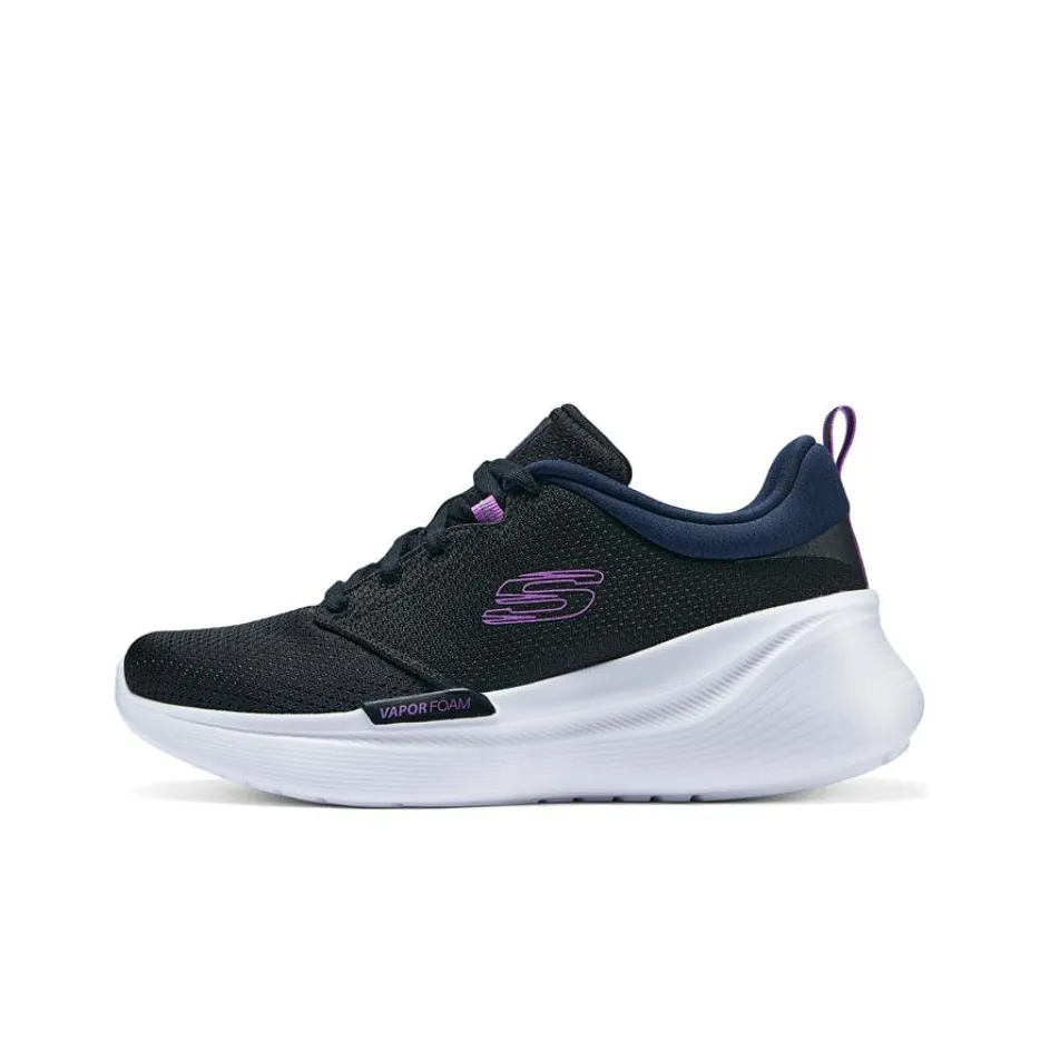 Skechers Vapor Foam Low Топ Повседневные Беговые Кроссовки Женские Черные