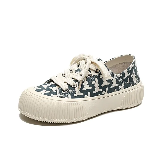 【dme】 Low-Top Canvas Shoes Women's Blue