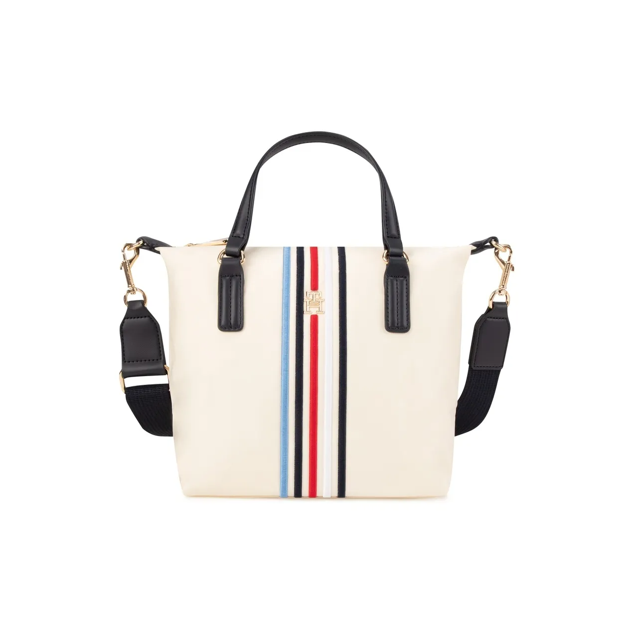 Tommy Hilfiger Polyamide Shoulder Bag, Crossbody Bag, Handbag Regular Women's Ecru