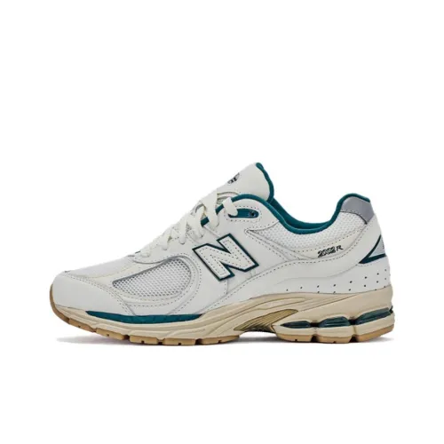New Balance NB 2002R Беговые кроссовки Низкие Бело-зеленые Унисекс