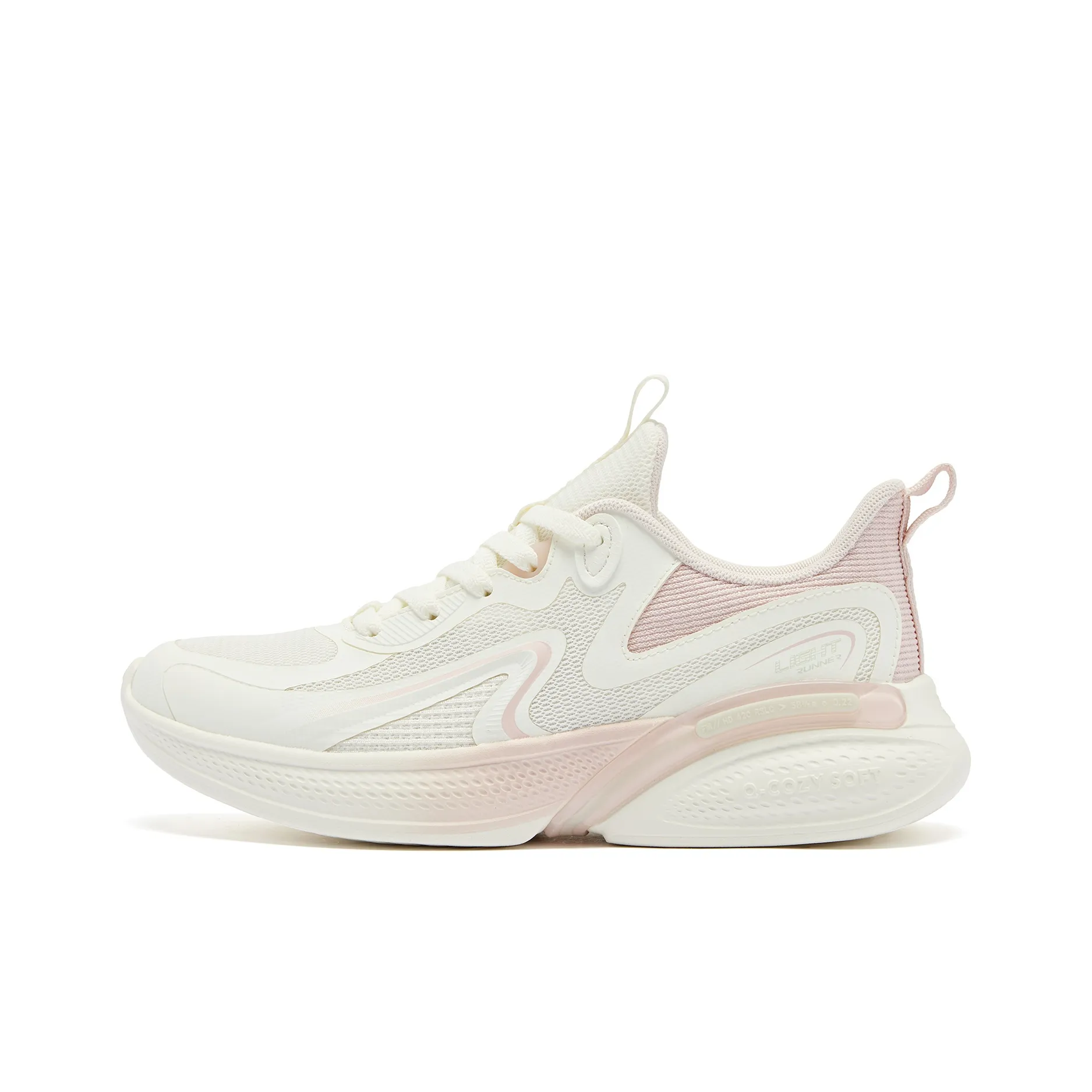 QIAODAN Stretch SE Cushioning Abrasion Resistant Lightweight Rebound Low Top Sprint Running Shoes Women's