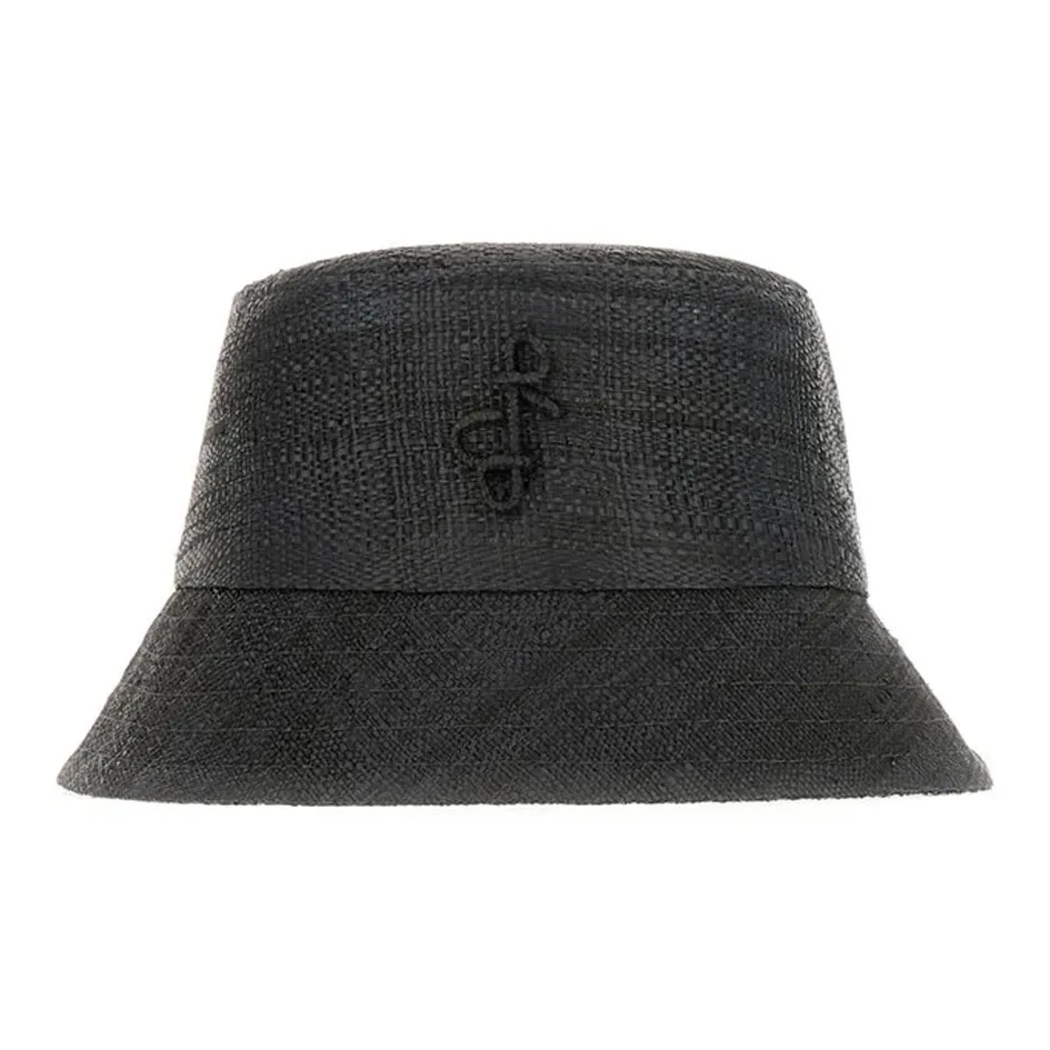 RUSLAN BAGINSKIY Straw logo Hat