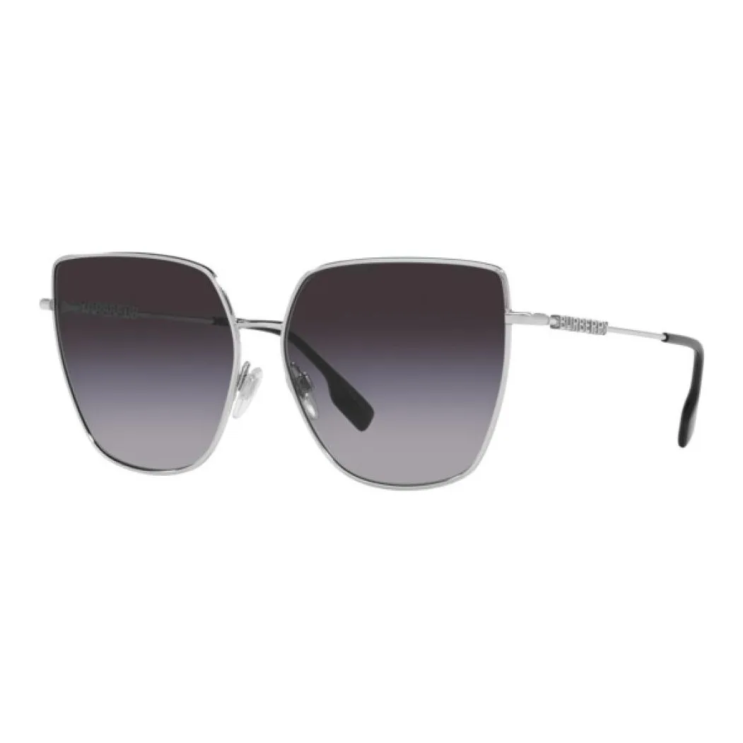 Burberry Metal Steel Butterfly Sunglasses Women's Silver