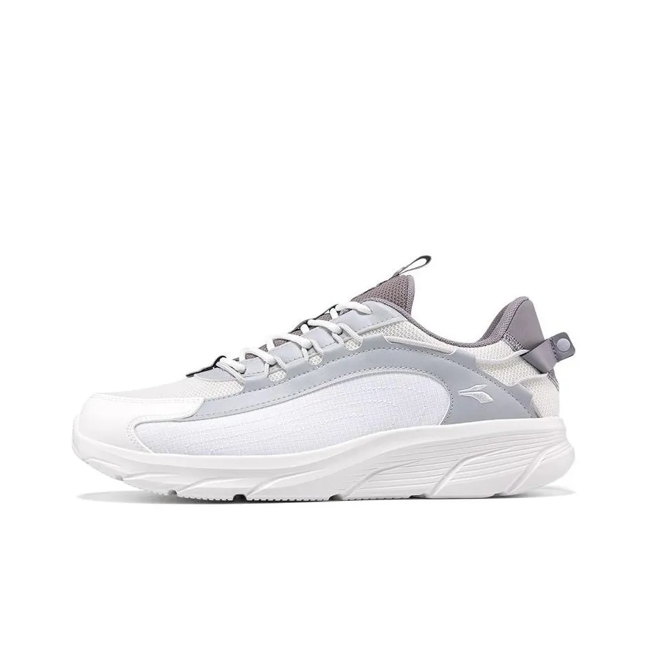 361° Cushioning Breathable Lightweight Low Top Casual Shoes Men's White Gray