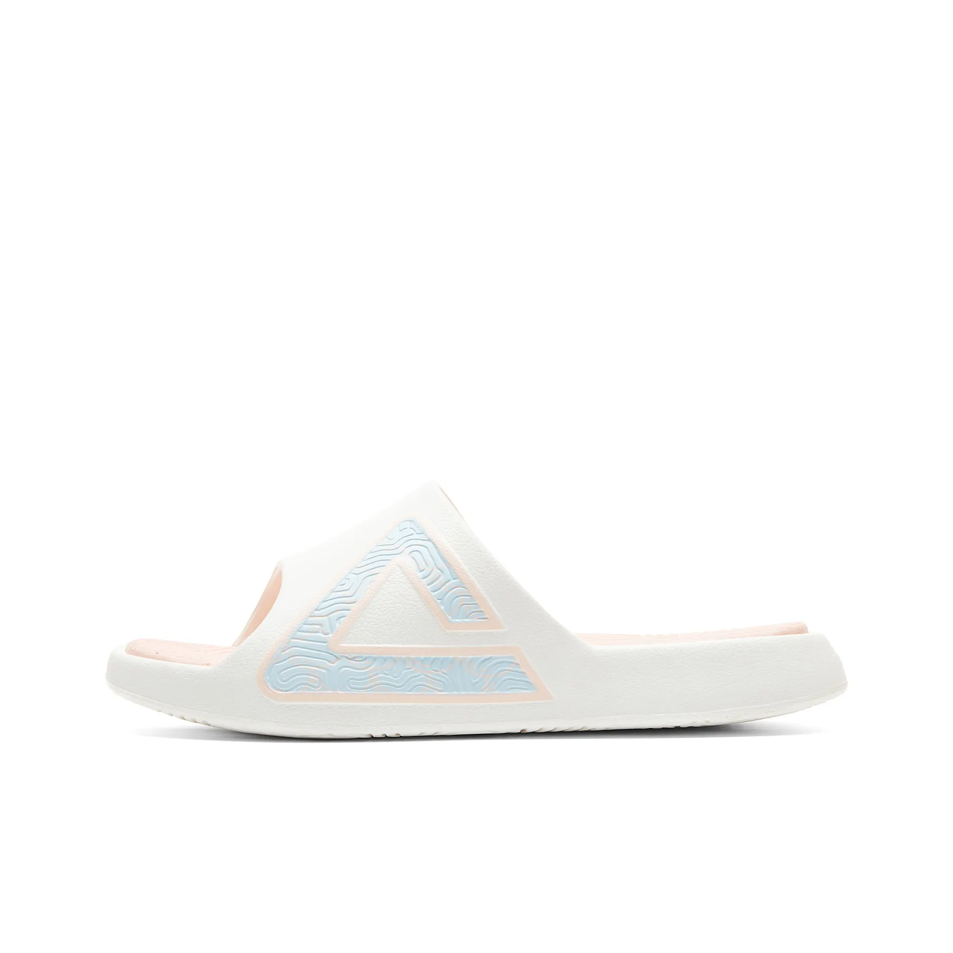 PEAK Guochuang Series Slide Slippers Men's Canvas White Pink