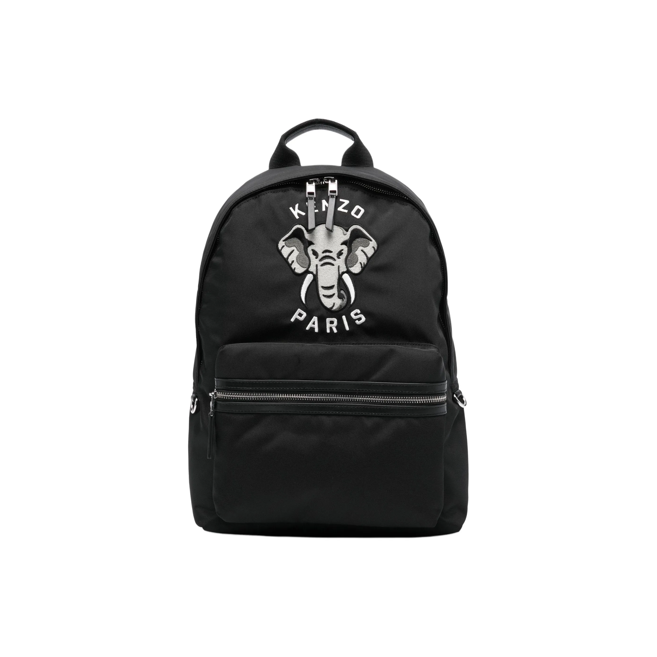 KENZO Полиэстер с кожаными вставками рюкзак стандартный мужской черный