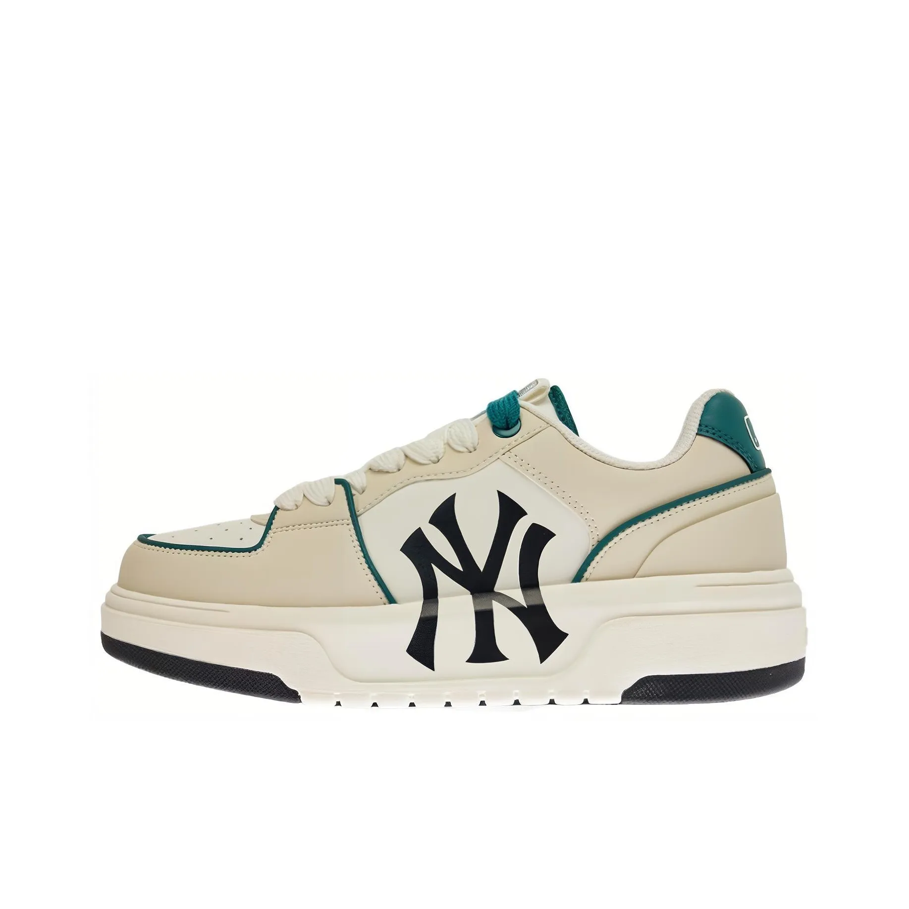 MLB Chunky Liner 24SS New York Yankees Slip-resistant Shock Absorbers Low Top Skateboard Shoes Unisex Green MLB Chunky Liner 24SS Нью-Йорк Янкис Противоскользящие амортизаторы Низкие скейтбордические кроссовки Унисекс Зеленый
