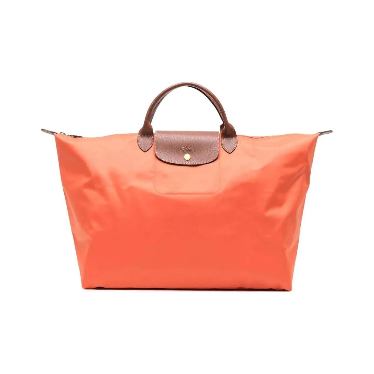 LONGCHAMP Le Pliage Recycled Canvas Canvas Bag Handbag Travel Bag Small Size Women's Orange