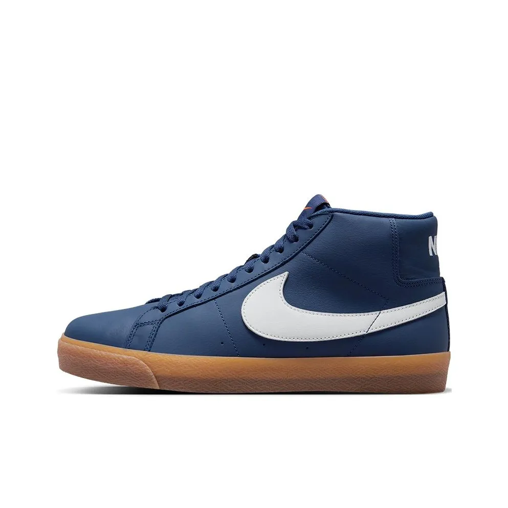Nike Sb Zoom Blazer Mid Orange Label Navy Gum