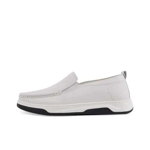 TRANOI Мужские повседневные туфли Low Top Белые для мужчин