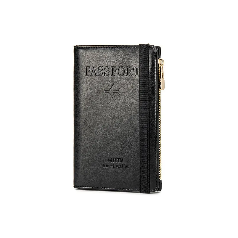 OUZIHUANG ПУ (полиуретан) Держатель для паспорта Большой Унисекс Черный Красный Розовый Павлиний синий Королевский синий Кофейный Светло-коричневый Серый