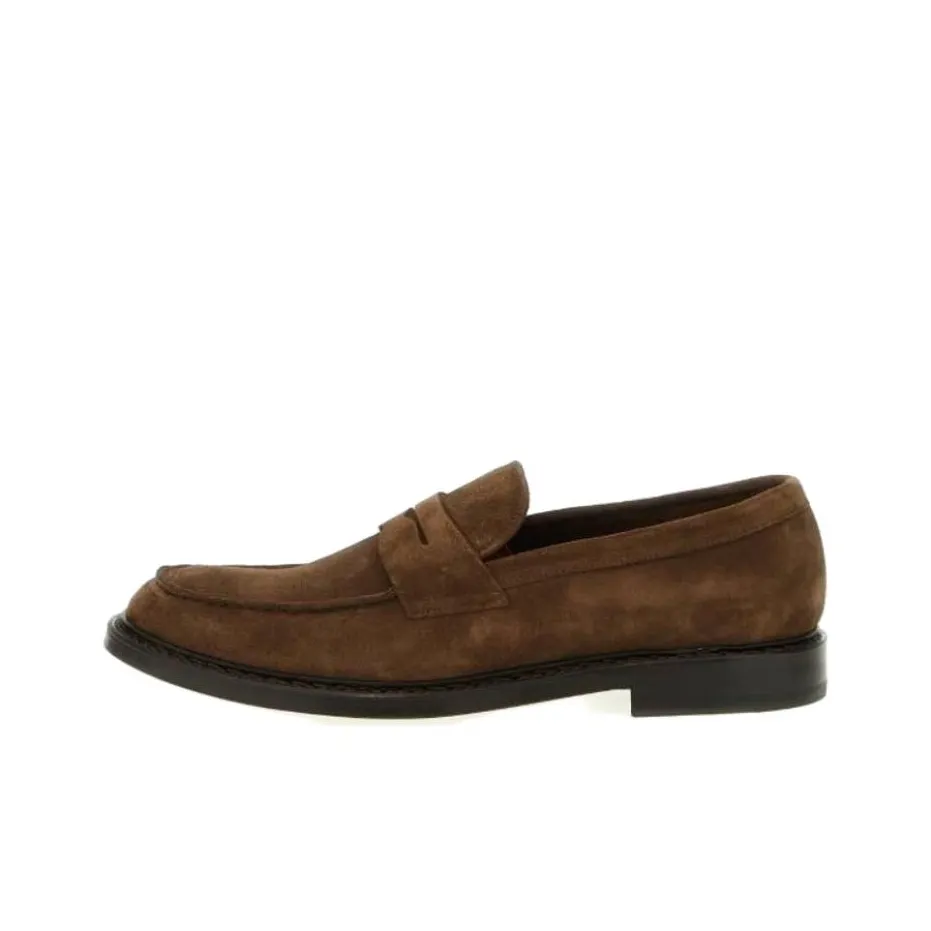 DOUCAL'S Round Toe Slip On Loafers