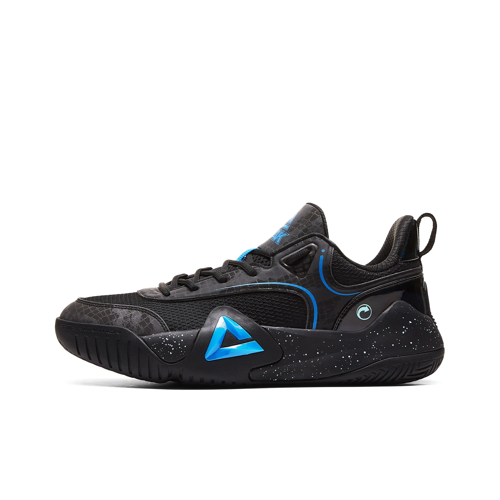 PEAK Basketball Shoes Men's Low top Black Youth Blue