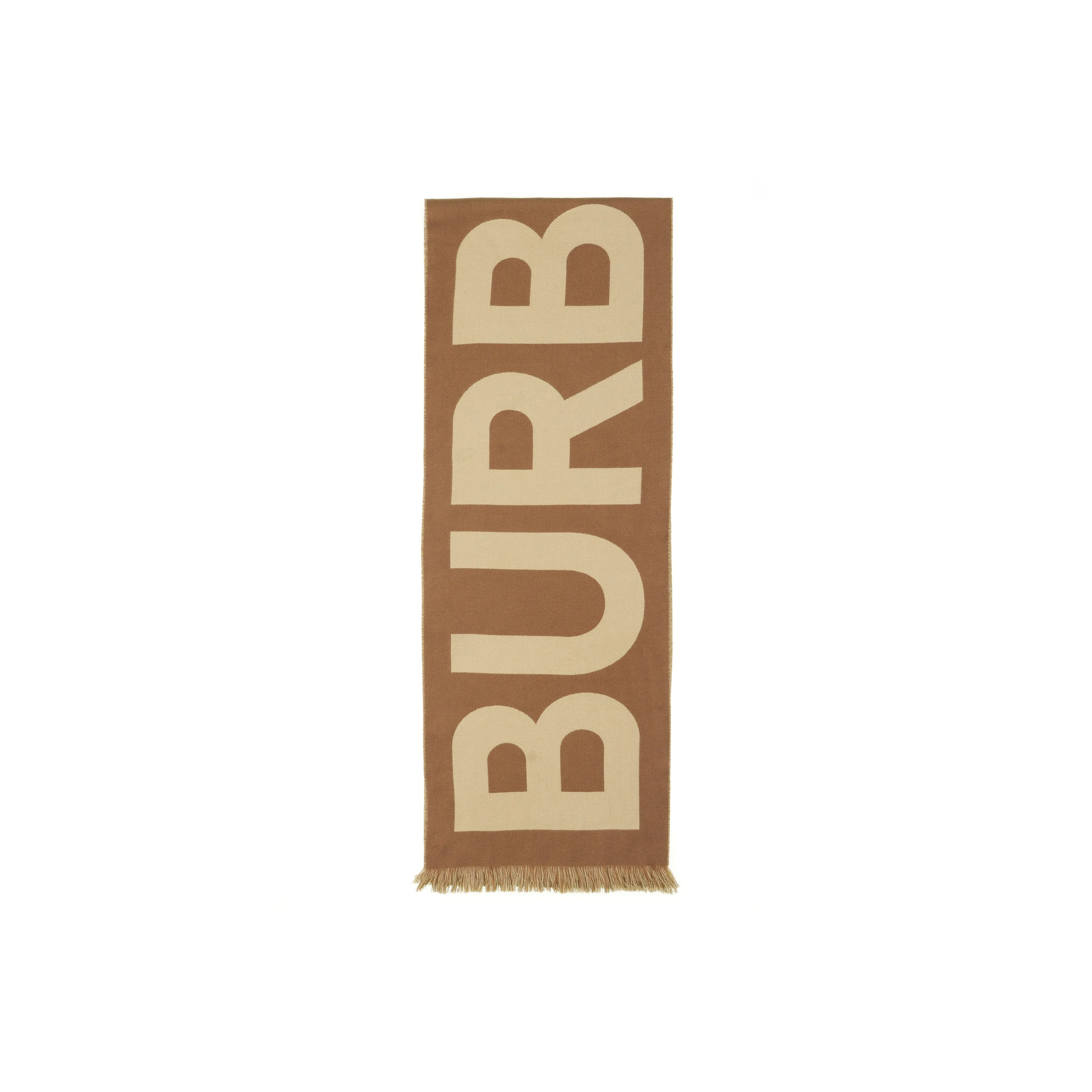 Burberry Logo Wool Jacquard Scarf