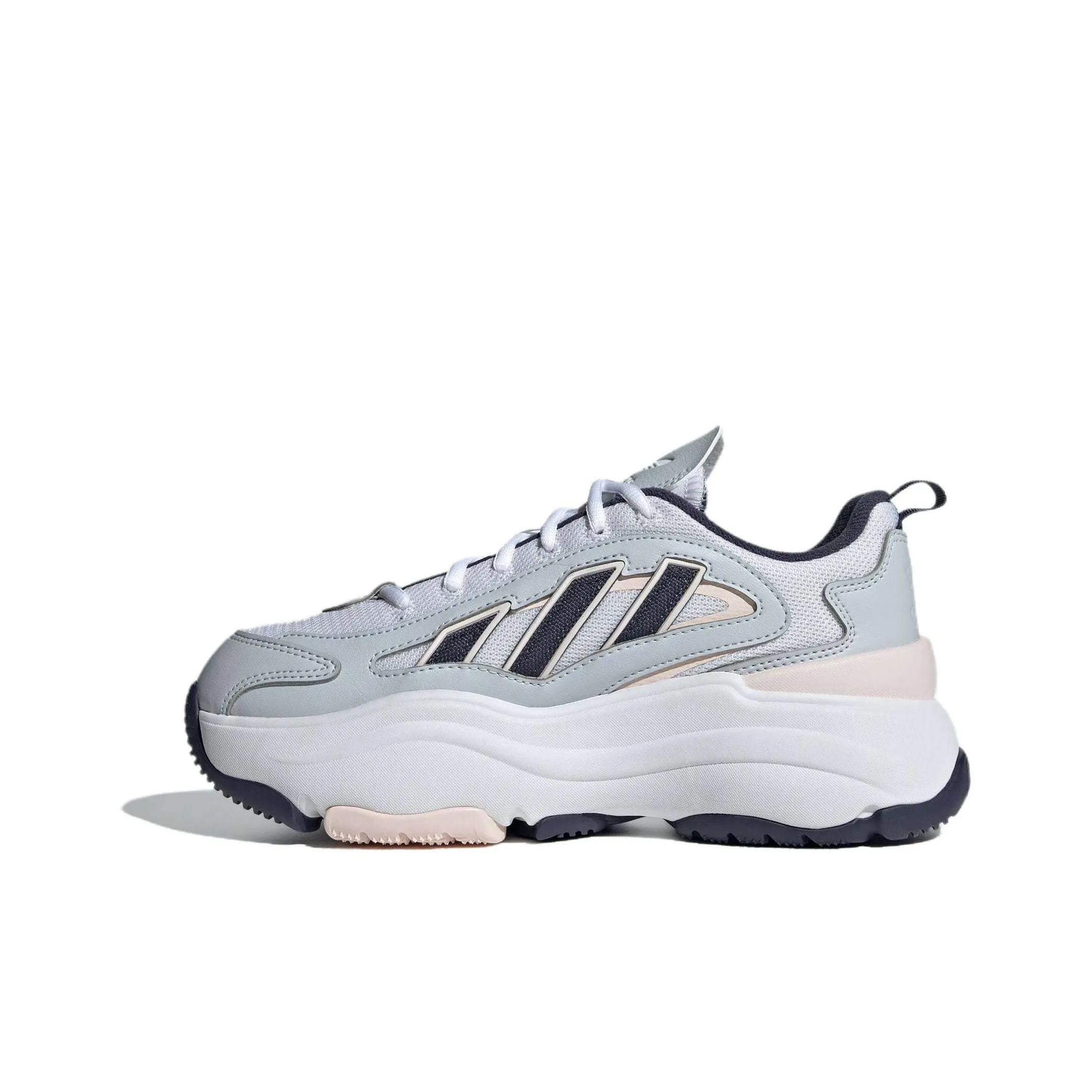 Adidas Originals OZGAIA Износостойкий Дышащий Низкий Топ Повседневная Обувь Женская Бежевый Синий