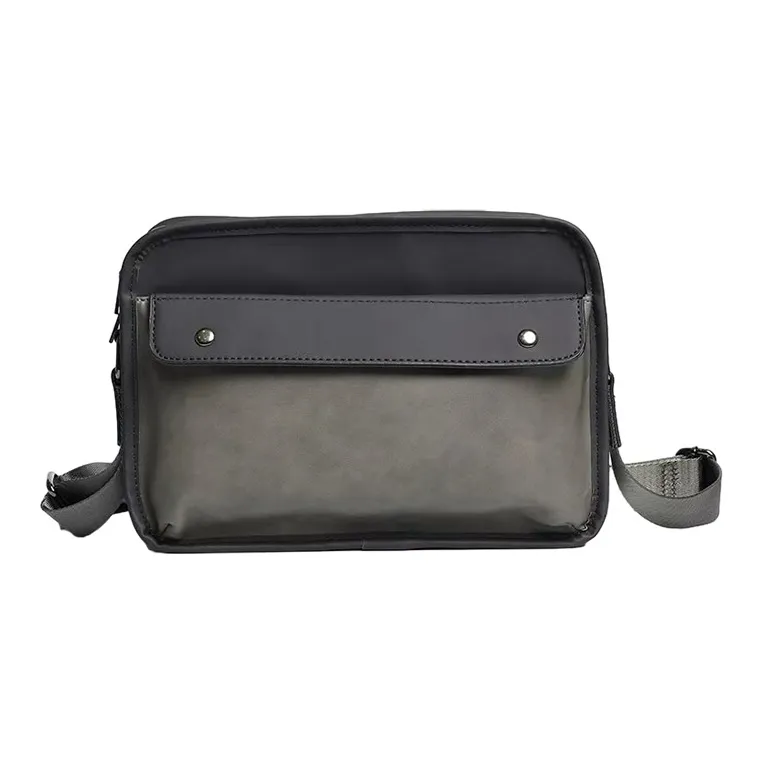 ALNI BITTON ПУ (полиуретан) Сумка через плечо Стандартная Мужская Серый Зеленый