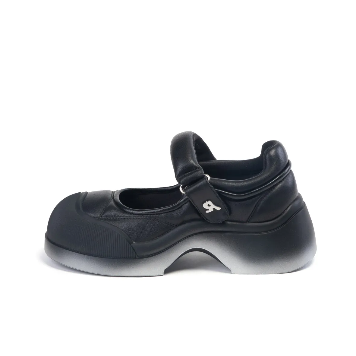 ST SAT Грубый каблук Мэри Джейн туфли кожаные туфли 5 см женские черные весенне-летние 2024