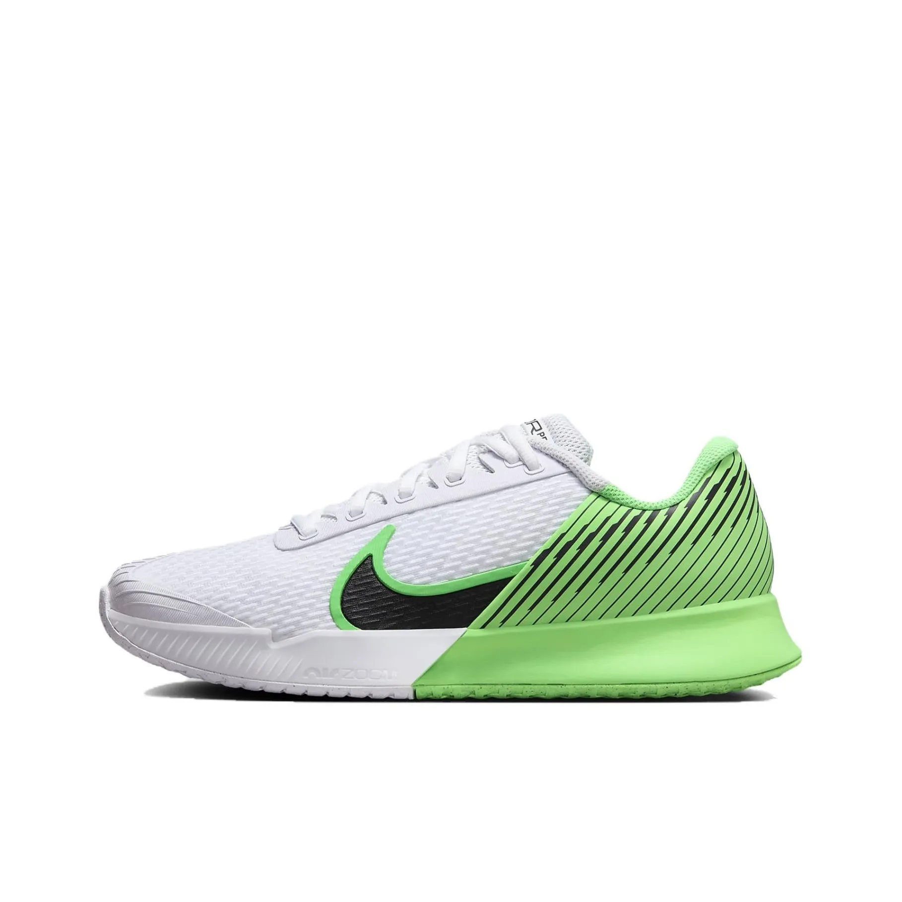 Nike Air Zoom Vapor Pro 2 Устойчивый к истиранию Дышащий Низкий Топ Кроссовки для тенниса Женские Белый Зеленый