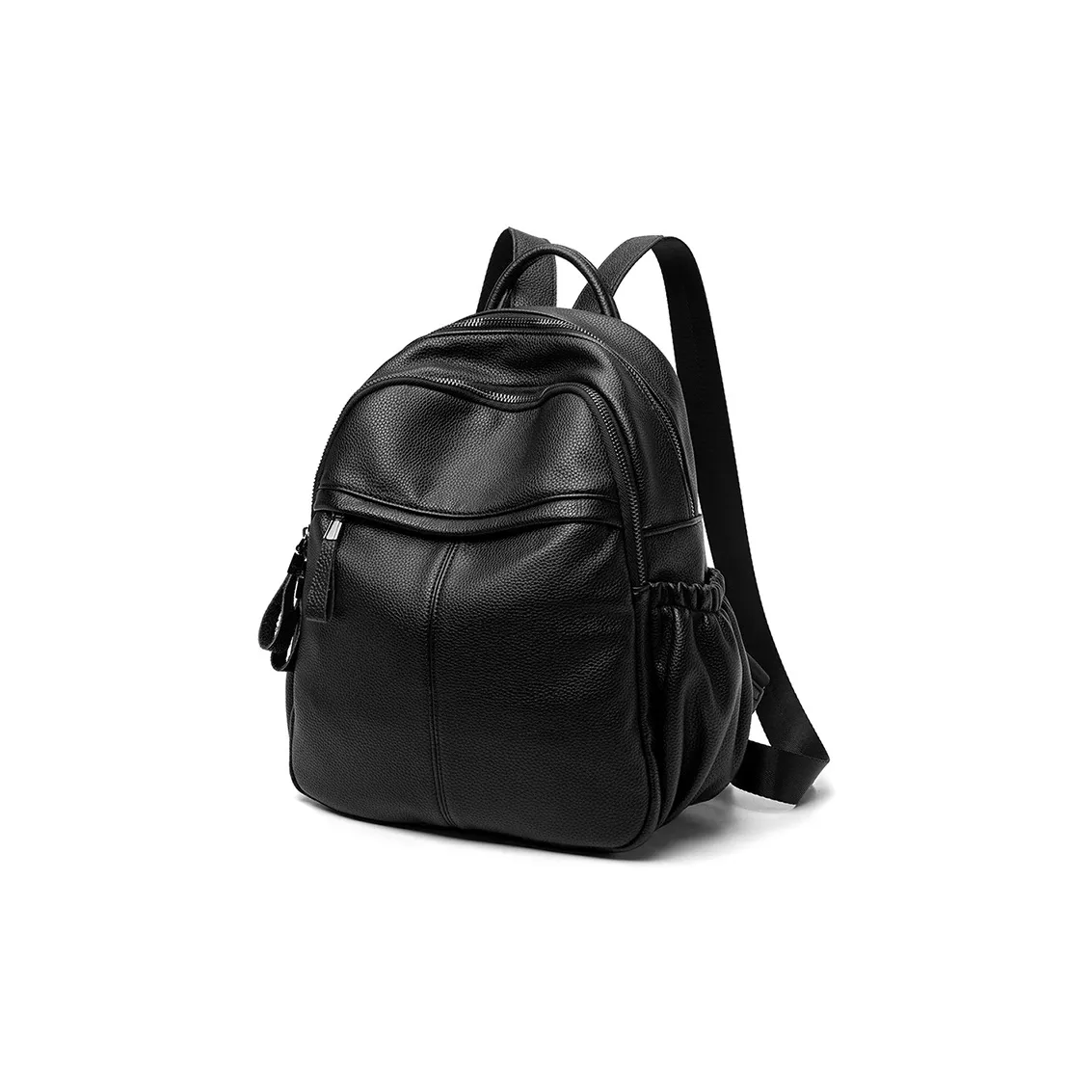 VANDEE Микрофибра с коровьей кожей средний рюкзак женский черный