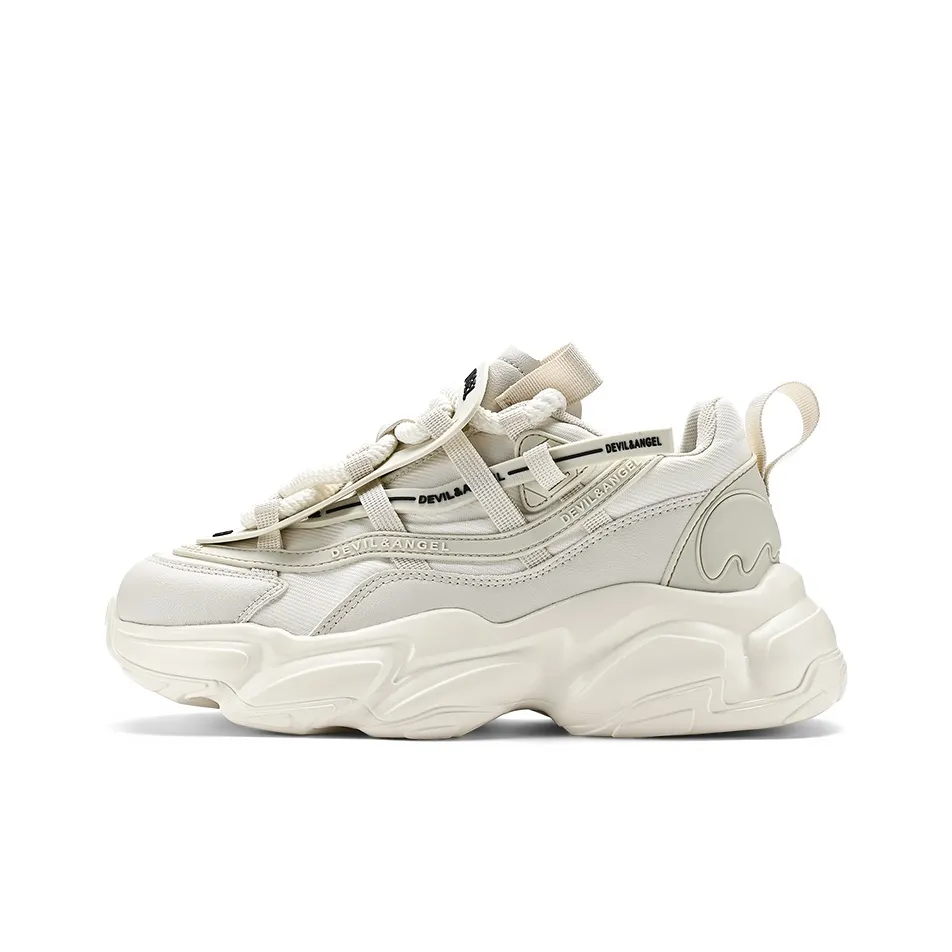 DEVIL AND ANGEL Юбка Resistant Высота Увеличивающая Низкий Топ Толстая Подошва Кроссовки Унисекс