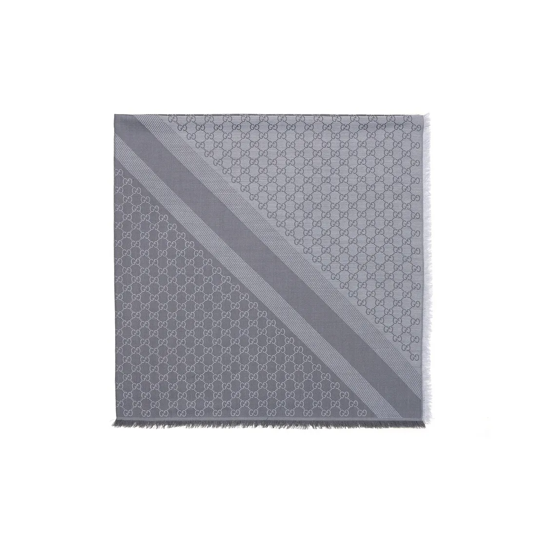 GUCCI Вязаные шарфы Унисекс Светло-серый